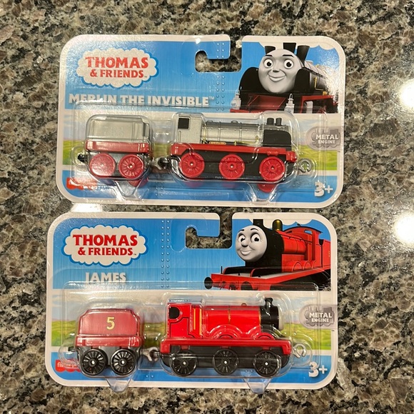 Thomas & Friends Other - New set of 2 Thomas & Friends Thomas the train engines James and Merlin